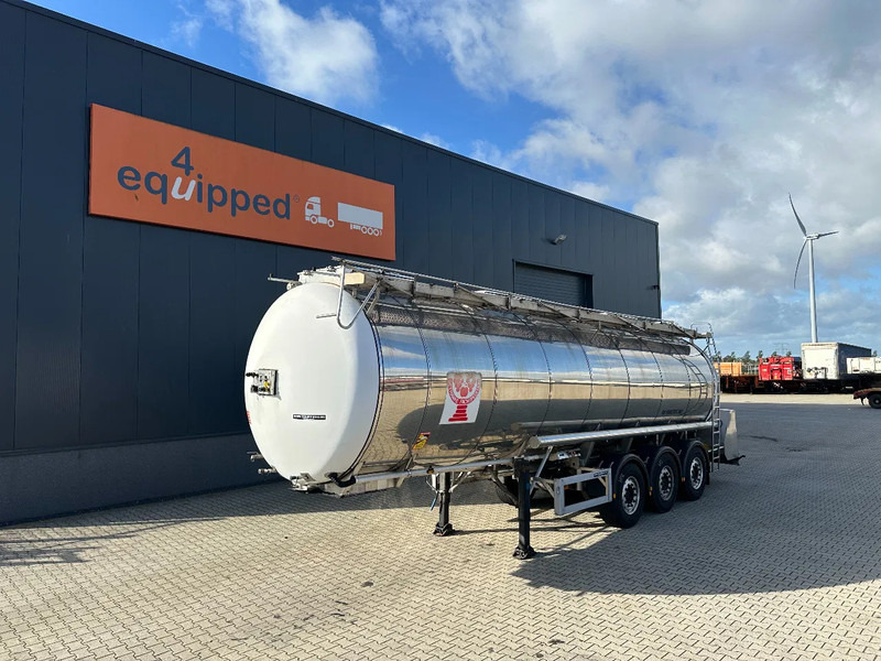 Feldbinder LEBENSMITTEL / LEVENSMIDDELEN FOOD / 33.500L / 3-COMP / PUMPE / INOX / NL-trailer / APK: 10-2026 - Tsistern poolhaagis: pilt 1 Feldbinder LEBENSMITTEL / LEVENSMIDDELEN FOOD / 33.500L / 3-COMP / PUMPE / INOX / NL-trailer / APK: 10-2026 - Tsistern poolhaagis: pilt 1