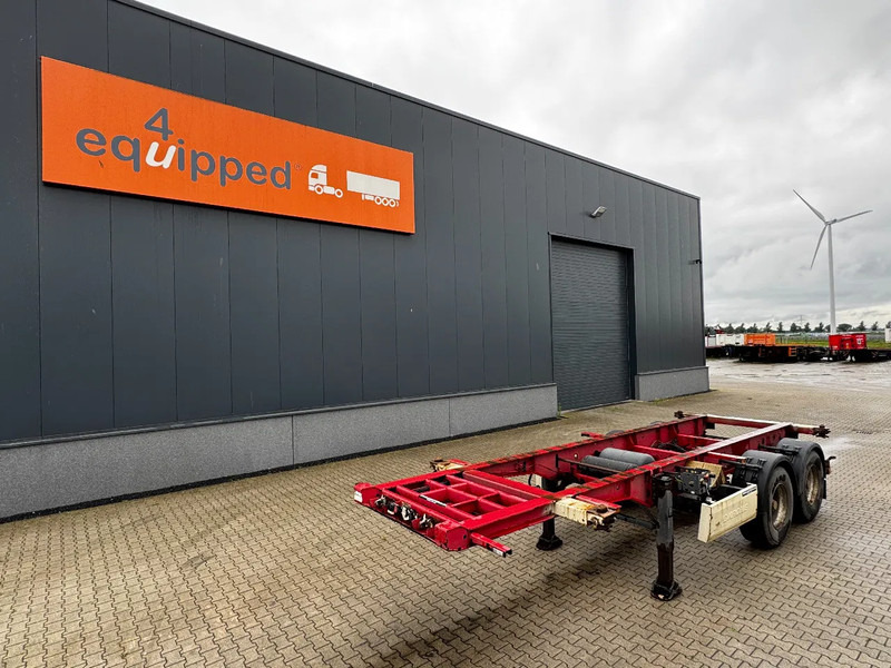 Krone 2-assig 20FT chassis, BPW + trommel, luchtvering, leeggewicht: 3.180kg - Konteinerveduk/ Tõstukiga poolhaagis: pilt 1 Krone 2-assig 20FT chassis, BPW + trommel, luchtvering, leeggewicht: 3.180kg - Konteinerveduk/ Tõstukiga poolhaagis: pilt 1