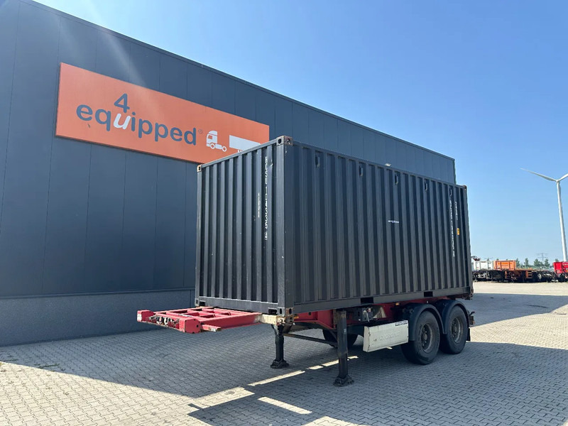 Krone 2-axle 20FT chassis + 20FT DV 8'6" container ONE-WAY - Konteinerveduk/ Tõstukiga poolhaagis: pilt 1 Krone 2-axle 20FT chassis + 20FT DV 8'6" container ONE-WAY - Konteinerveduk/ Tõstukiga poolhaagis: pilt 1