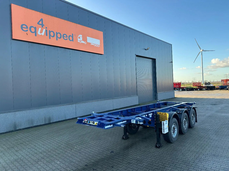 Krone NEW / DIRECT AVAILABLE 20FT ADR-CHASSIS, EMPTY WEIGHT: 3.470kg, DISCBRAKES, LIFTAXLE, 2x available - Konteinerveduk/ Tõstukiga poolhaagis: pilt 1 Krone NEW / DIRECT AVAILABLE 20FT ADR-CHASSIS, EMPTY WEIGHT: 3.470kg, DISCBRAKES, LIFTAXLE, 2x available - Konteinerveduk/ Tõstukiga poolhaagis: pilt 1