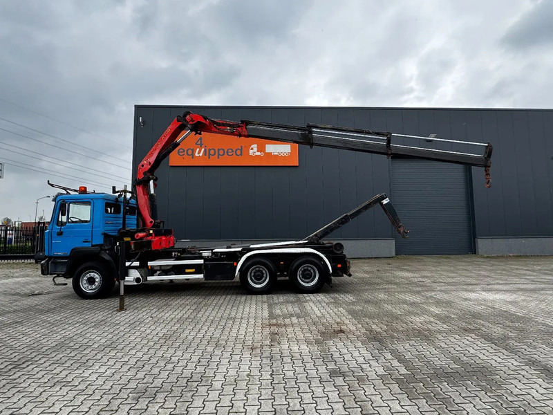 MAN FE 410A, 6x4, EURO-2, Palfinger 17000 Crane + VDL HOOK, full spring, manual gearbox, MOT 9/2025 - Konkstõstukiga veoauto, Kraanaga veoauto: pilt 3 MAN FE 410A, 6x4, EURO-2, Palfinger 17000 Crane + VDL HOOK, full spring, manual gearbox, MOT 9/2025 - Konkstõstukiga veoauto, Kraanaga veoauto: pilt 3