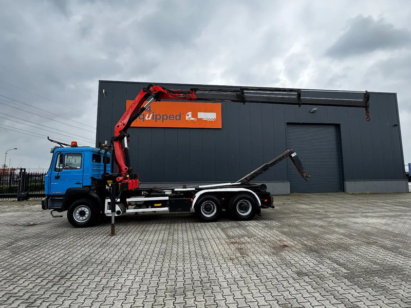 MAN FE 410A, 6x4, EURO 2, Palfinger PK17000 Crane + VDL HOOK, full spring, manual gearbox, MOT 9/2025 - Konkstõstukiga veoauto, Kraanaga veoauto: pilt 2 MAN FE 410A, 6x4, EURO 2, Palfinger PK17000 Crane + VDL HOOK, full spring, manual gearbox, MOT 9/2025 - Konkstõstukiga veoauto, Kraanaga veoauto: pilt 2