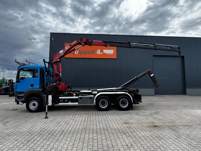 MAN TGS 33.440 6x4, EURO-4, HMF 1823 Crane + VDL HOOK, full spring, manual gearbox, MOT 03/2026 - Konkstõstukiga veoauto, Kraanaga veoauto: pilt 1 MAN TGS 33.440 6x4, EURO-4, HMF 1823 Crane + VDL HOOK, full spring, manual gearbox, MOT 03/2026 - Konkstõstukiga veoauto, Kraanaga veoauto: pilt 1