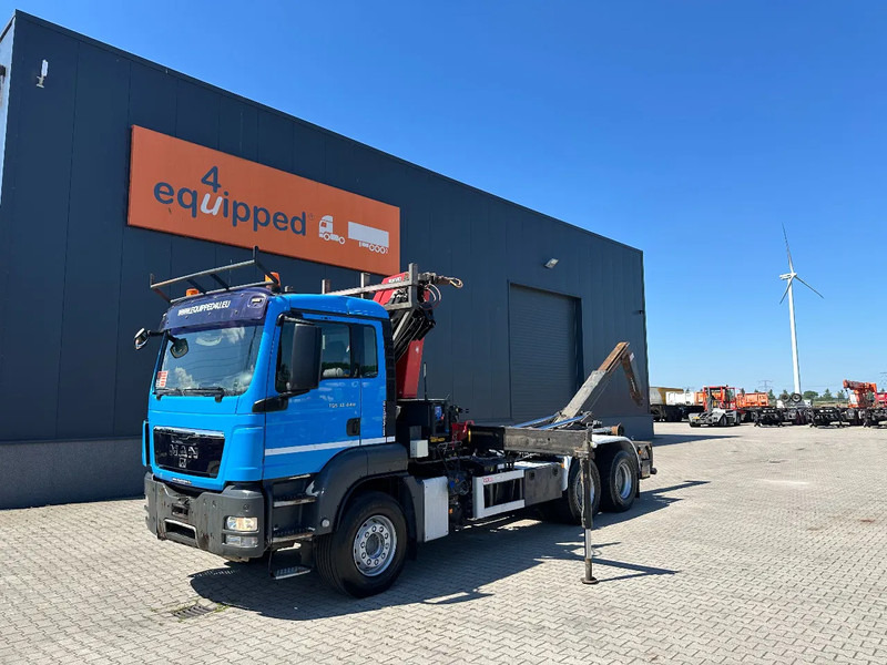 MAN TGS 33.440 6x4, EURO-5, HMF 2030 Crane + VDL HOOK, full spring, manual gearbox, MOT 03/2026 - Konkstõstukiga veoauto, Kraanaga veoauto: pilt 2 MAN TGS 33.440 6x4, EURO-5, HMF 2030 Crane + VDL HOOK, full spring, manual gearbox, MOT 03/2026 - Konkstõstukiga veoauto, Kraanaga veoauto: pilt 2