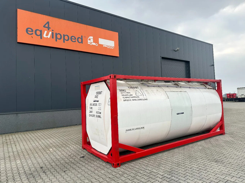 SINGAMAS 20FT ISO, 26.000L/1-COMP/3 BAFFELS/3 manholes, 5Y: 08-2027, L4BN, T11 - Säilitusmahuti: pilt 1 SINGAMAS 20FT ISO, 26.000L/1-COMP/3 BAFFELS/3 manholes, 5Y: 08-2027, L4BN, T11 - Säilitusmahuti: pilt 1