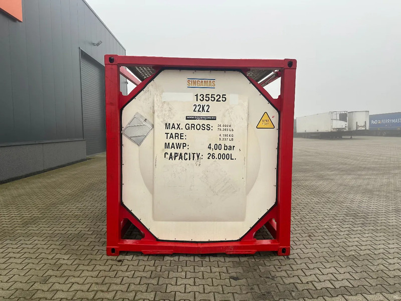 SINGAMAS 20FT ISO, 26.000L/1-COMP/3 BAFFELS/3 manholes, 5Y inspection: 06/2027 - Säilitusmahuti: pilt 5 SINGAMAS 20FT ISO, 26.000L/1-COMP/3 BAFFELS/3 manholes, 5Y inspection: 06/2027 - Säilitusmahuti: pilt 5