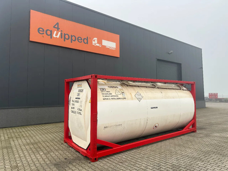 SINGAMAS 20FT ISO, 26.000L/1-COMP/3 BAFFELS/3 manholes, 5Y inspection: 06/2027 - Säilitusmahuti: pilt 1 SINGAMAS 20FT ISO, 26.000L/1-COMP/3 BAFFELS/3 manholes, 5Y inspection: 06/2027 - Säilitusmahuti: pilt 1