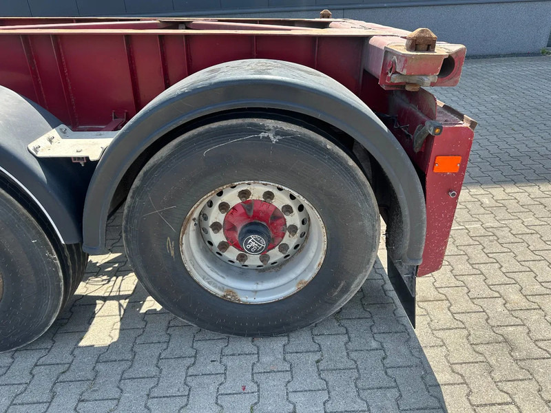 Konteinerveduk/ Tõstukiga poolhaagis Van Hool 3 AXLE 20FT TIPPING-CHASSIS, BPW + disc, liftaxle, steering axle, BROKEN HYVA-CYLINDER: pilt 13