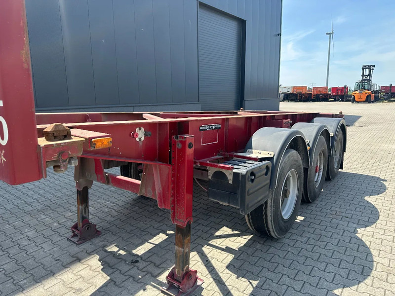 Konteinerveduk/ Tõstukiga poolhaagis Van Hool 3 AXLE 20FT TIPPING-CHASSIS, BPW + disc, liftaxle, steering axle, BROKEN HYVA-CYLINDER: pilt 11