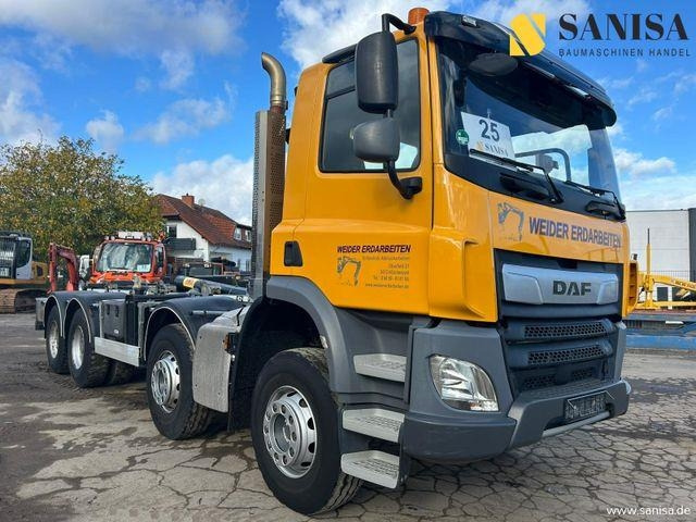 DAF CF 450/Abrollkipper HYVA 30-67-S 30TON/Lenkachse - Konkstõstukiga veoauto: pilt 1 DAF CF 450/Abrollkipper HYVA 30-67-S 30TON/Lenkachse - Konkstõstukiga veoauto: pilt 1