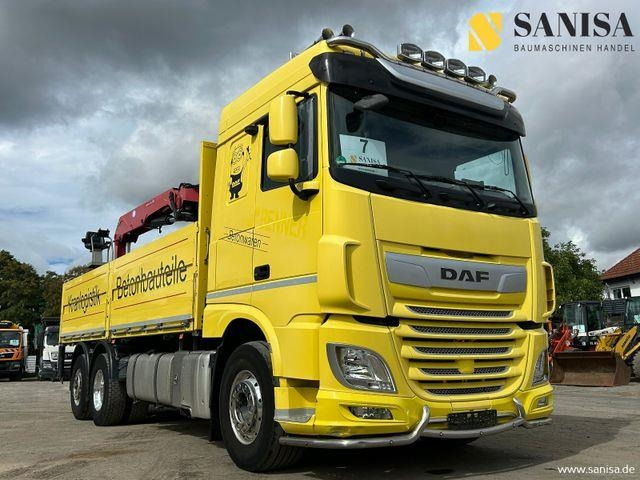 DAF XF 480/HMF 2530 L-CR Kran/Lenk/Lift/Baustoff - Kraanaga veoauto: pilt 1 DAF XF 480/HMF 2530 L-CR Kran/Lenk/Lift/Baustoff - Kraanaga veoauto: pilt 1