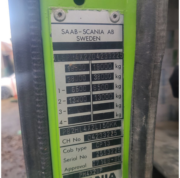Konteinerveduk/ Tõstukiga veoauto Scania 82-H: pilt 11
