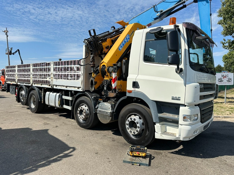 DAF CF 85.360 8x2 + CRANE (25m!) EFFER 305 6S + JIB 4S + ROTATOR - PLATORM 7m60 - LIFT + STEERING AXLE - EURO 5 - BE - Madelveok/ Platvormveok, Kraanaga veoauto: pilt 1 DAF CF 85.360 8x2 + CRANE (25m!) EFFER 305 6S + JIB 4S + ROTATOR - PLATORM 7m60 - LIFT + STEERING AXLE - EURO 5 - BE - Madelveok/ Platvormveok, Kraanaga veoauto: pilt 1