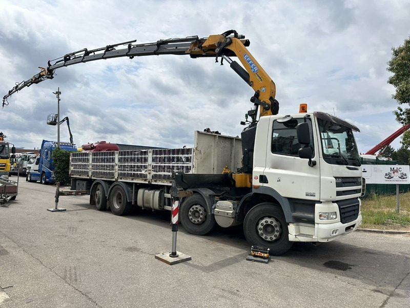 DAF CF 85.360 8x2 + CRANE (25m!) EFFER 305 6S + JIB 4S + ROTATOR - PLATORM 7m60 - LIFT + STEERING AXLE - EURO 5 - BE - Kraanaga veoauto: pilt 1 DAF CF 85.360 8x2 + CRANE (25m!) EFFER 305 6S + JIB 4S + ROTATOR - PLATORM 7m60 - LIFT + STEERING AXLE - EURO 5 - BE - Kraanaga veoauto: pilt 1