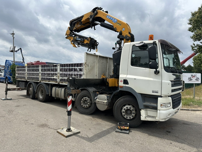 DAF CF 85.360 8x2 + KRAN (25m!) EFFER 305 6S + JIB 4S + ROTATOR - PLATORM 7m60 - LIFT + STEERING AXLE - EURO 5 - BE - Madelveok/ Platvormveok, Kraanaga veoauto: pilt 1 DAF CF 85.360 8x2 + KRAN (25m!) EFFER 305 6S + JIB 4S + ROTATOR - PLATORM 7m60 - LIFT + STEERING AXLE - EURO 5 - BE - Madelveok/ Platvormveok, Kraanaga veoauto: pilt 1