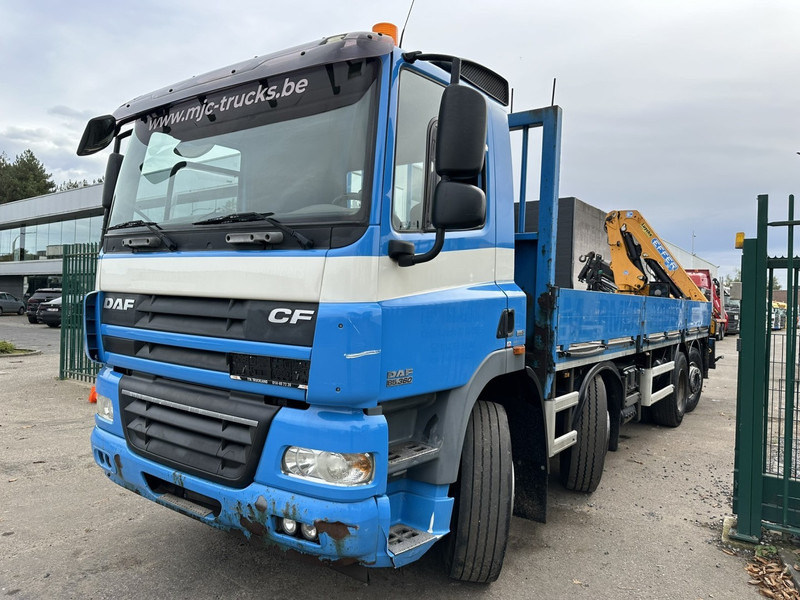 DAF CF 85.360 8x2 PRITSCHE 7m35 + KRAN EFFER 165-3S + RADIO - MANUAL GEARBOX ZF - EURO 5 - BE TRUCK - Madelveok/ Platvormveok, Kraanaga veoauto: pilt 4 DAF CF 85.360 8x2 PRITSCHE 7m35 + KRAN EFFER 165-3S + RADIO - MANUAL GEARBOX ZF - EURO 5 - BE TRUCK - Madelveok/ Platvormveok, Kraanaga veoauto: pilt 4