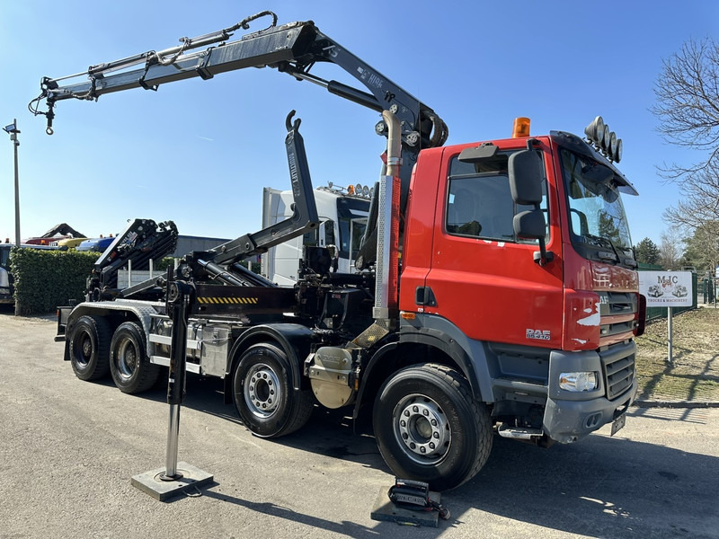 DAF CF 85.410 8x4 HOOKLIFT + CRANE HIAB 244 EP-3 HIDUO - Radio - Rotator - RETARDER - EURO 4 - BIG AXLES HUB REDUCTION - Konkstõstukiga veoauto, Kraanaga veoauto: pilt 1 DAF CF 85.410 8x4 HOOKLIFT + CRANE HIAB 244 EP-3 HIDUO - Radio - Rotator - RETARDER - EURO 4 - BIG AXLES HUB REDUCTION - Konkstõstukiga veoauto, Kraanaga veoauto: pilt 1