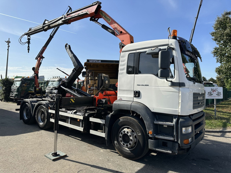 MAN TGA 33.360 6x4 HAAKSYSTEEM + KRAAN PALFINGER PK 15002 - MANUEEL - BLADVERIGN - NAAFREDUCTIE - BE TRUCK - Konkstõstukiga veoauto, Kraanaga veoauto: pilt 1 MAN TGA 33.360 6x4 HAAKSYSTEEM + KRAAN PALFINGER PK 15002 - MANUEEL - BLADVERIGN - NAAFREDUCTIE - BE TRUCK - Konkstõstukiga veoauto, Kraanaga veoauto: pilt 1