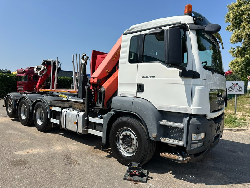 MAN TGS 35.400 8x4 TRIDEM HOOKLIFT T22 + CRANE PALFINGER PK 18001 EH + RADIO - EURO 5 - LIFT/STEERING AXLE - BE TRUCK - Konkstõstukiga veoauto, Kraanaga veoauto: pilt 3 MAN TGS 35.400 8x4 TRIDEM HOOKLIFT T22 + CRANE PALFINGER PK 18001 EH + RADIO - EURO 5 - LIFT/STEERING AXLE - BE TRUCK - Konkstõstukiga veoauto, Kraanaga veoauto: pilt 3