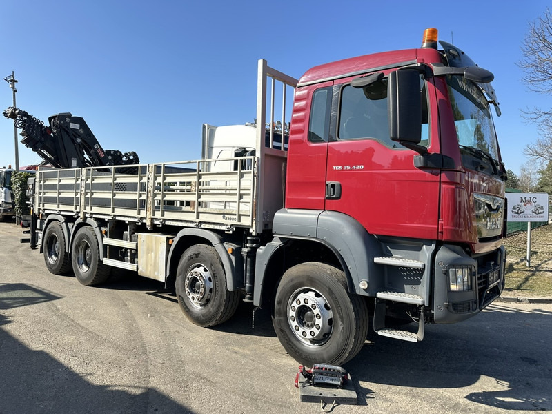 MAN TGS 35.420 8x4 + CRANE HIAB X-HIPRO 302 EP-5 - 192.000km - ROTATOR - 5/6 F - PLATFORM 6m55 - AIR SUSPENSION - TUV 06/2025 - TOP CONDITION - Madelveok/ Platvormveok, Kraanaga veoauto: pilt 1 MAN TGS 35.420 8x4 + CRANE HIAB X-HIPRO 302 EP-5 - 192.000km - ROTATOR - 5/6 F - PLATFORM 6m55 - AIR SUSPENSION - TUV 06/2025 - TOP CONDITION - Madelveok/ Platvormveok, Kraanaga veoauto: pilt 1