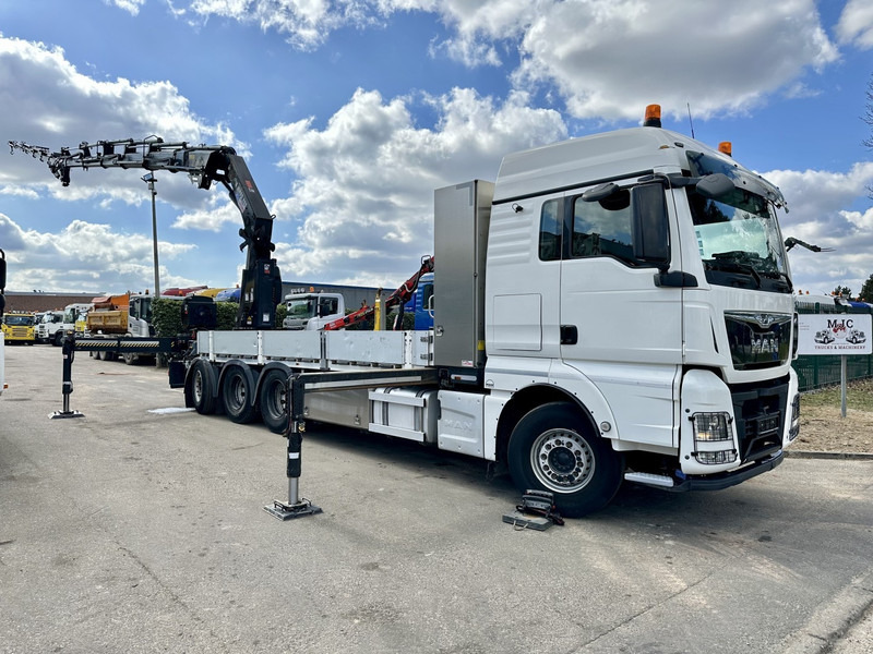 MAN TGX 35.420 8x4-4 TRIDEM + CRANE (26m!) HIAB X-HIPRO 408 E-5 + JIB 100X-5 - PLATFORM 6m40 - *306.245km* - BE TRUCK - Kraanaga veoauto: pilt 1 MAN TGX 35.420 8x4-4 TRIDEM + CRANE (26m!) HIAB X-HIPRO 408 E-5 + JIB 100X-5 - PLATFORM 6m40 - *306.245km* - BE TRUCK - Kraanaga veoauto: pilt 1