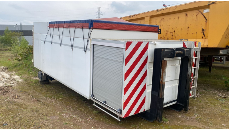 Onbekend MATERIAAL AFZETCONTAINER / STORAGE ROLL-OFF TIPPER + D'HOLLANDIA LAADKLEP / TAILLIFT / LBW - Konksu tõstja/ Koormaandur: pilt 1 Onbekend MATERIAAL AFZETCONTAINER / STORAGE ROLL-OFF TIPPER + D'HOLLANDIA LAADKLEP / TAILLIFT / LBW - Konksu tõstja/ Koormaandur: pilt 1