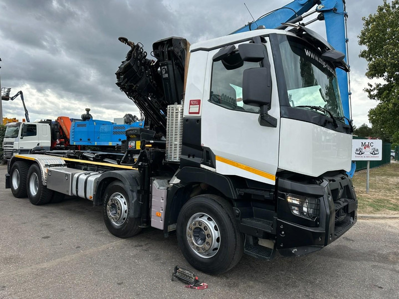Renault C460 8x4 HOOKLIFT + (19m!) CRANE HIAB 288 E-6 HIDUO - RADIO - 5/6 F - STEEL SPRING / HUB REDUCTION - BE TRUCK - Konkstõstukiga veoauto, Kraanaga veoauto: pilt 2 Renault C460 8x4 HOOKLIFT + (19m!) CRANE HIAB 288 E-6 HIDUO - RADIO - 5/6 F - STEEL SPRING / HUB REDUCTION - BE TRUCK - Konkstõstukiga veoauto, Kraanaga veoauto: pilt 2