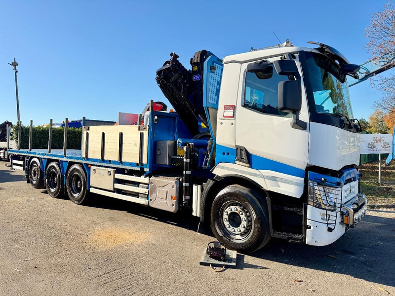 Renault C480 8x4 Pritsche + Kran (20m!) PALFINGER PK33002-EH E (6x) - PLATFORM 8m25 - LIFT/STEERING - GOOD TIRES - BE TRUCK - Madelveok/ Platvormveok, Kraanaga veoauto: pilt 1 Renault C480 8x4 Pritsche + Kran (20m!) PALFINGER PK33002-EH E (6x) - PLATFORM 8m25 - LIFT/STEERING - GOOD TIRES - BE TRUCK - Madelveok/ Platvormveok, Kraanaga veoauto: pilt 1