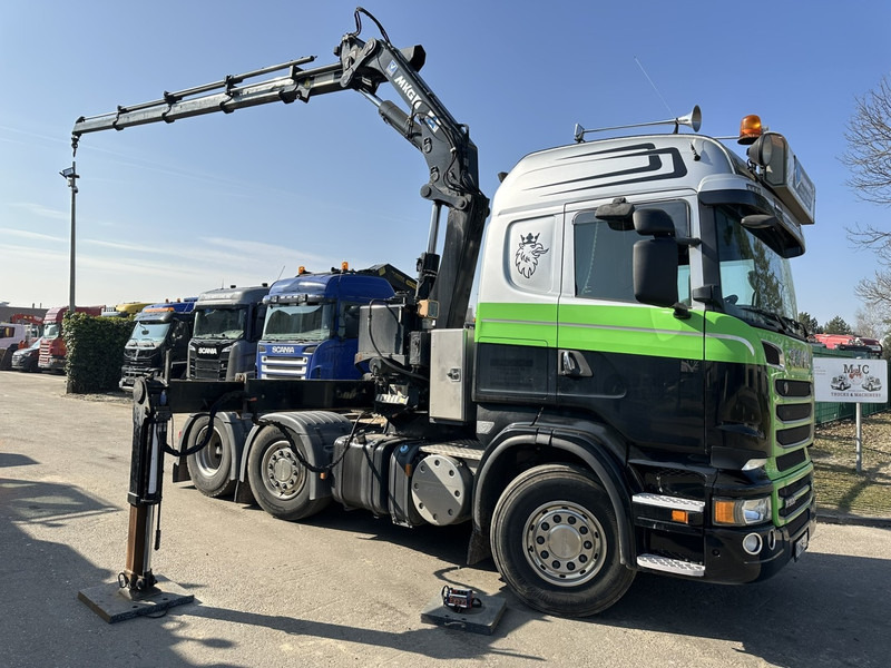 Scania R500 V8 6x2 TRACTOR + CRANE MKG HLK 231 HP (23tm) - 4x HYDR - RADIO - RETARDER - MANUAL - LIFT + STEERING AXLE - Sadulveok: pilt 2 Scania R500 V8 6x2 TRACTOR + CRANE MKG HLK 231 HP (23tm) - 4x HYDR - RADIO - RETARDER - MANUAL - LIFT + STEERING AXLE - Sadulveok: pilt 2