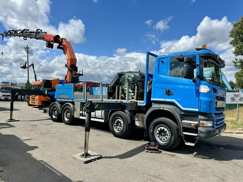 Scania G440 8x4 + (26.5m!) CRANE PALFINGER PK78002 SH G 8x + 1 + WINCH - PLATFORM 6m25 - MANUAL - HUB REDUCTION - STEEL SPRING - EURO 5 - BE TRUCK - Kraanaga veoauto: pilt 1 Scania G440 8x4 + (26.5m!) CRANE PALFINGER PK78002 SH G 8x + 1 + WINCH - PLATFORM 6m25 - MANUAL - HUB REDUCTION - STEEL SPRING - EURO 5 - BE TRUCK - Kraanaga veoauto: pilt 1