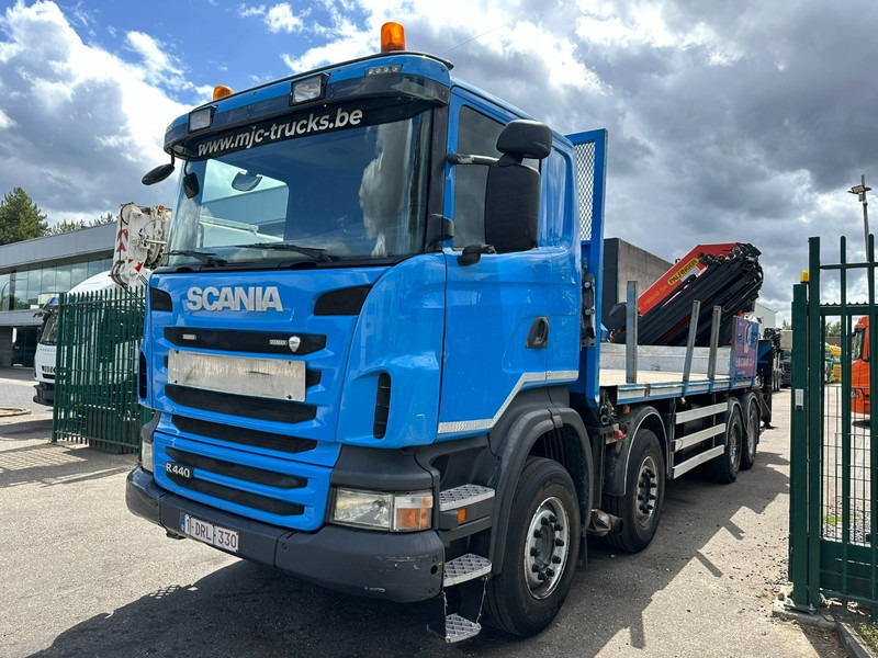 Scania G440 8x4 PRITSCHE + KRAN (26.5m!) PALFINGER PK78002 SH G 8x + 1 + WINCH - PLATFORM 6m25 - MANUAL - HUB REDUCTION - STEEL SPRING - EURO 5 - BE TRUCK - Madelveok/ Platvormveok, Kraanaga veoauto: pilt 3 Scania G440 8x4 PRITSCHE + KRAN (26.5m!) PALFINGER PK78002 SH G 8x + 1 + WINCH - PLATFORM 6m25 - MANUAL - HUB REDUCTION - STEEL SPRING - EURO 5 - BE TRUCK - Madelveok/ Platvormveok, Kraanaga veoauto: pilt 3