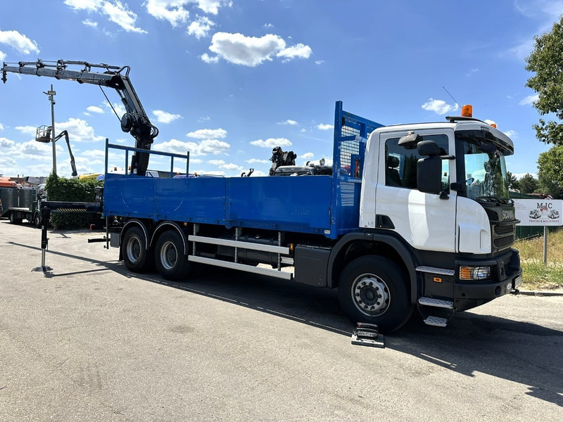 Scania P410 6x4 + CRANE HIAB 166 ES-4 - RETARDER - ROTATOR - PLATFORM 6m80 - BIG AXLES HUB REDUCTION - STEEL SPRING - Kraanaga veoauto: pilt 2 Scania P410 6x4 + CRANE HIAB 166 ES-4 - RETARDER - ROTATOR - PLATFORM 6m80 - BIG AXLES HUB REDUCTION - STEEL SPRING - Kraanaga veoauto: pilt 2