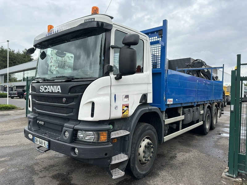 Scania P410 6x4 + CRANE HIAB 166 ES-4 - RETARDER - ROTATOR - PLATFORM 6m80 - BIG AXLES HUB REDUCTION - STEEL SPRING - Kraanaga veoauto: pilt 4 Scania P410 6x4 + CRANE HIAB 166 ES-4 - RETARDER - ROTATOR - PLATFORM 6m80 - BIG AXLES HUB REDUCTION - STEEL SPRING - Kraanaga veoauto: pilt 4