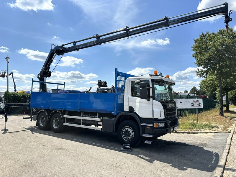 Scania P410 6x4 PRITSCHE + KRAN HIAB 166 ES-4 - RETARDER - ROTATOR - PLATFORM 6m80 - BIG AXLES HUB REDUCTION - STEEL SPRING - Madelveok/ Platvormveok, Kraanaga veoauto: pilt 2 Scania P410 6x4 PRITSCHE + KRAN HIAB 166 ES-4 - RETARDER - ROTATOR - PLATFORM 6m80 - BIG AXLES HUB REDUCTION - STEEL SPRING - Madelveok/ Platvormveok, Kraanaga veoauto: pilt 2