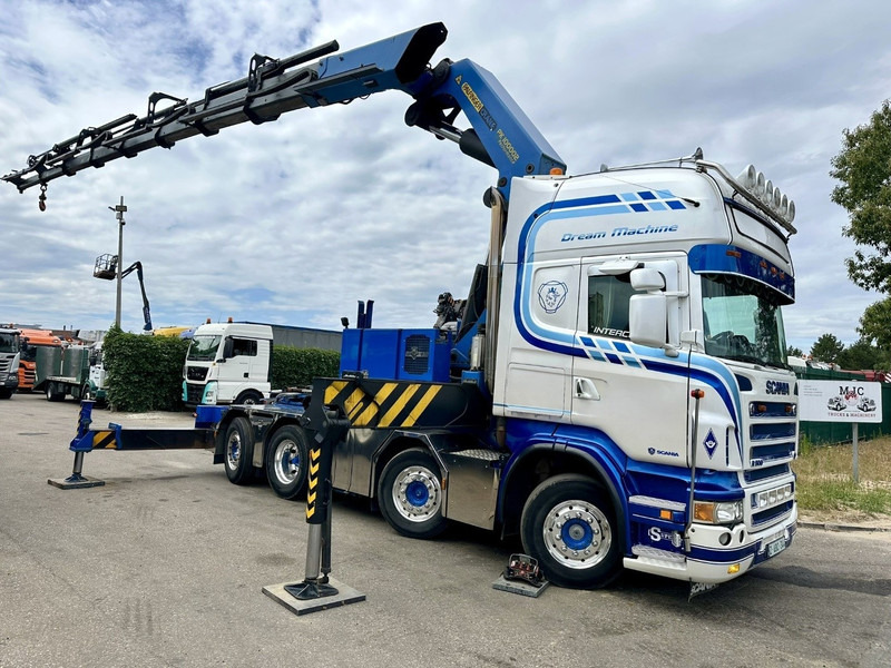 Scania R500 8x2 + CRANE 100Tm! PALFINGER PK100002 G 8x + 1 ME - RETARDER - ALCOA DURA BRIGHT - LIFT + STEERING - 5/6 HYDR F - TÜV 05/2026 - TOP CONDITION - Kraanaga veoauto: pilt 1 Scania R500 8x2 + CRANE 100Tm! PALFINGER PK100002 G 8x + 1 ME - RETARDER - ALCOA DURA BRIGHT - LIFT + STEERING - 5/6 HYDR F - TÜV 05/2026 - TOP CONDITION - Kraanaga veoauto: pilt 1