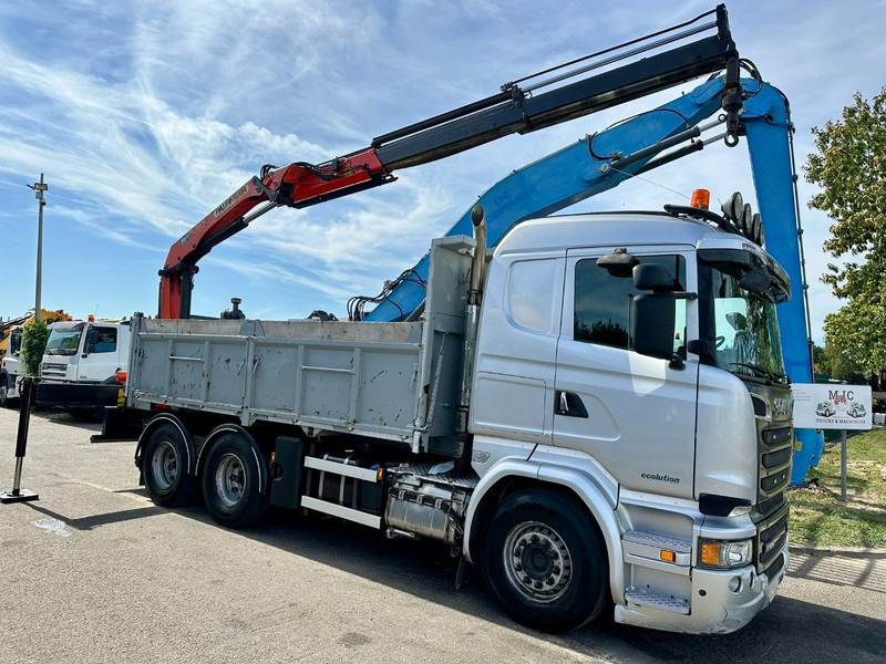 Scania R520 6x4 PRITSCHE + KRAN PALFINGER PK 15002 A - *ZSM + KIPPER* - RETARDER - *FULL AIR* - EUR 6 - BE TRUCK - Madelveok/ Platvormveok, Kraanaga veoauto: pilt 1 Scania R520 6x4 PRITSCHE + KRAN PALFINGER PK 15002 A - *ZSM + KIPPER* - RETARDER - *FULL AIR* - EUR 6 - BE TRUCK - Madelveok/ Platvormveok, Kraanaga veoauto: pilt 1