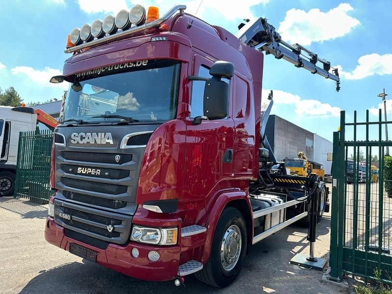 Scania R580 6X2 V8 HOOKLIFT + CRANE HIAB 211 E-4 HIPRO - ROTATOR - RETARDER - ALCOA ALU - RADIO - NL TRUCK - Konkstõstukiga veoauto, Kraanaga veoauto: pilt 3 Scania R580 6X2 V8 HOOKLIFT + CRANE HIAB 211 E-4 HIPRO - ROTATOR - RETARDER - ALCOA ALU - RADIO - NL TRUCK - Konkstõstukiga veoauto, Kraanaga veoauto: pilt 3