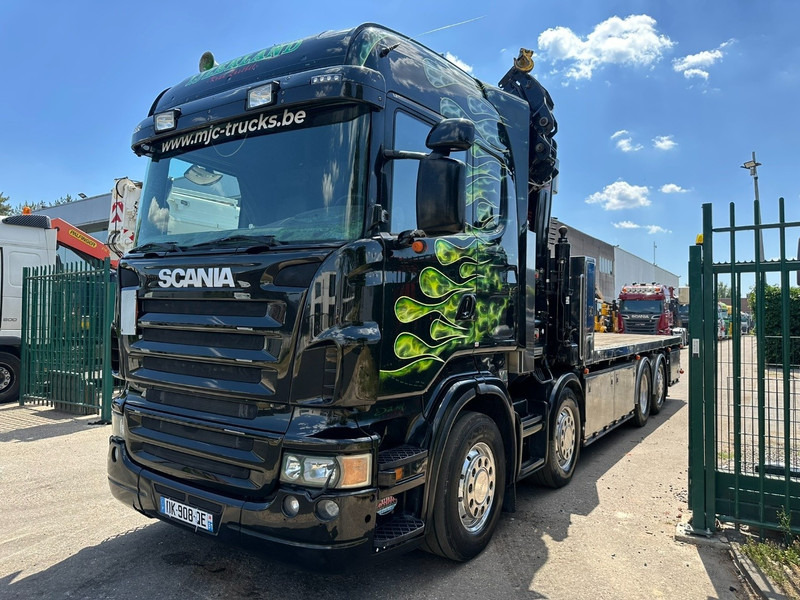 Scania R620 8x2 PRITSCHE + KRAN HIAB 800 EP-5 HIPRO - RETARDER - LIFT/STEERING AXLE - HIGHLINE SLEEPER - LEATHER - ALCOA - Madelveok/ Platvormveok, Kraanaga veoauto: pilt 4 Scania R620 8x2 PRITSCHE + KRAN HIAB 800 EP-5 HIPRO - RETARDER - LIFT/STEERING AXLE - HIGHLINE SLEEPER - LEATHER - ALCOA - Madelveok/ Platvormveok, Kraanaga veoauto: pilt 4