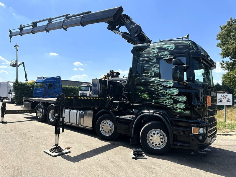 Scania R620 8x2 PRITSCHE + KRAN HIAB 800 EP-5 HIPRO - RETARDER - LIFT/STEERING AXLE - HIGHLINE SLEEPER - LEATHER - ALCOA - Madelveok/ Platvormveok, Kraanaga veoauto: pilt 2 Scania R620 8x2 PRITSCHE + KRAN HIAB 800 EP-5 HIPRO - RETARDER - LIFT/STEERING AXLE - HIGHLINE SLEEPER - LEATHER - ALCOA - Madelveok/ Platvormveok, Kraanaga veoauto: pilt 2