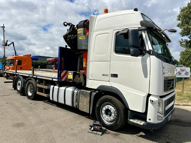 Volvo FH 500 6X2 PRITSCHE + KRAN PALFINGER PK50002 E 6x - RETARDER - PLATFORM 6m20 - TWISTLOCKS 20' - 561.000km - EURO 5 - Madelveok/ Platvormveok, Kraanaga veoauto: pilt 1 Volvo FH 500 6X2 PRITSCHE + KRAN PALFINGER PK50002 E 6x - RETARDER - PLATFORM 6m20 - TWISTLOCKS 20' - 561.000km - EURO 5 - Madelveok/ Platvormveok, Kraanaga veoauto: pilt 1
