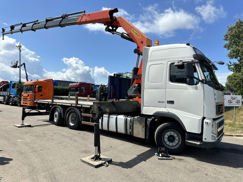 Volvo FH 500 6X2 PRITSCHE + KRAN PALFINGER PK50002 E 6x - RETARDER - PLATFORM 6m20 - TWISTLOCKS 20' - 561.000km - EURO 5 - Madelveok/ Platvormveok, Kraanaga veoauto: pilt 2 Volvo FH 500 6X2 PRITSCHE + KRAN PALFINGER PK50002 E 6x - RETARDER - PLATFORM 6m20 - TWISTLOCKS 20' - 561.000km - EURO 5 - Madelveok/ Platvormveok, Kraanaga veoauto: pilt 2