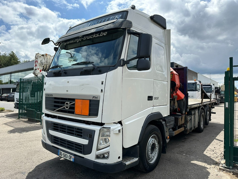Volvo FH 500 6X2 PRITSCHE + KRAN PALFINGER PK50002 E 6x - RETARDER - PLATFORM 6m20 - TWISTLOCKS 20' - 561.000km - EURO 5 - Madelveok/ Platvormveok, Kraanaga veoauto: pilt 4 Volvo FH 500 6X2 PRITSCHE + KRAN PALFINGER PK50002 E 6x - RETARDER - PLATFORM 6m20 - TWISTLOCKS 20' - 561.000km - EURO 5 - Madelveok/ Platvormveok, Kraanaga veoauto: pilt 4