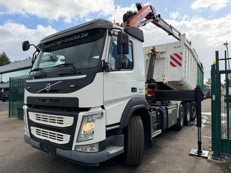 Volvo FM 420 8x2 HOOKLIFT + CRANE PALFINGER PK19.001 SLD B - *294.000km* - EURO 6 - LIFT + STEERING AXLE - I SHIFT - BE TRUCK - Konkstõstukiga veoauto, Kraanaga veoauto: pilt 3 Volvo FM 420 8x2 HOOKLIFT + CRANE PALFINGER PK19.001 SLD B - *294.000km* - EURO 6 - LIFT + STEERING AXLE - I SHIFT - BE TRUCK - Konkstõstukiga veoauto, Kraanaga veoauto: pilt 3
