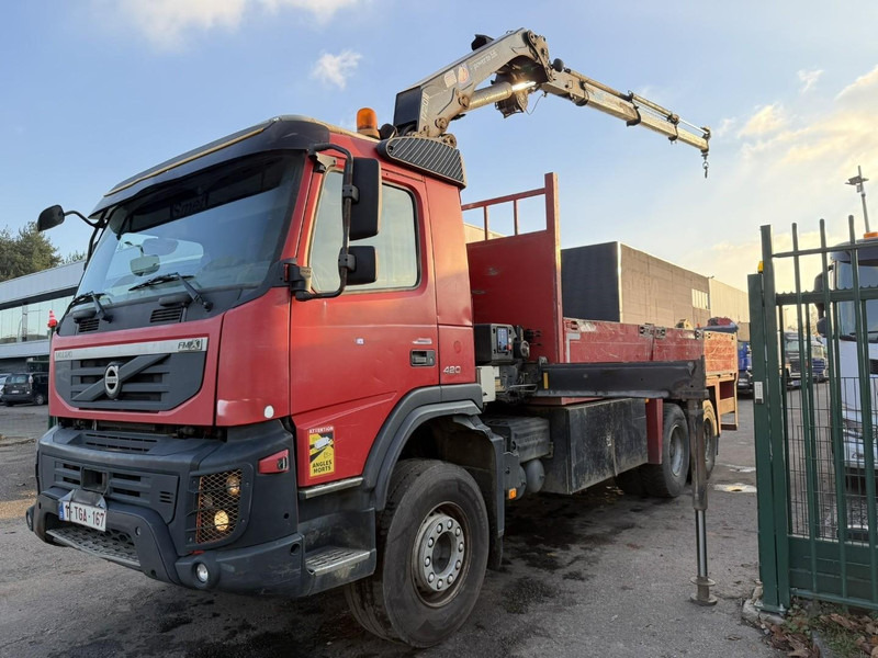 Volvo FMX 420 6X4 + CRANE HMF 1720 + winch + radio - BIG AXLES / HUB REDUCTION - STEEL SPRING / BLATT - PLATFORM 6m10 - Kraanaga veoauto: pilt 2 Volvo FMX 420 6X4 + CRANE HMF 1720 + winch + radio - BIG AXLES / HUB REDUCTION - STEEL SPRING / BLATT - PLATFORM 6m10 - Kraanaga veoauto: pilt 2