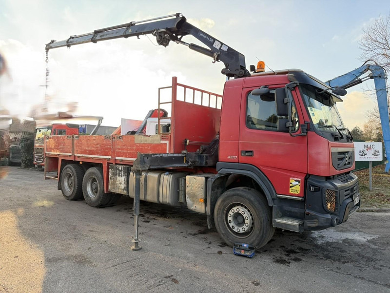 Volvo FMX 420 6X4 + CRANE HMF 1720 + winch + radio - BIG AXLES / HUB REDUCTION - STEEL SPRING / BLATT - PLATFORM 6m10 - Kraanaga veoauto: pilt 1 Volvo FMX 420 6X4 + CRANE HMF 1720 + winch + radio - BIG AXLES / HUB REDUCTION - STEEL SPRING / BLATT - PLATFORM 6m10 - Kraanaga veoauto: pilt 1