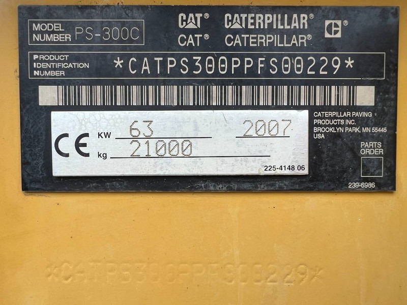 Cat PS300C - Pneumaatiline teerull: pilt 5 Cat PS300C - Pneumaatiline teerull: pilt 5