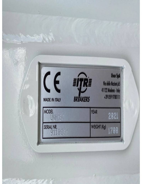 ITR UNH137 - Hüdrauliline haamer - Ehitusmasinad: pilt 3 ITR UNH137 - Hüdrauliline haamer - Ehitusmasinad: pilt 3
