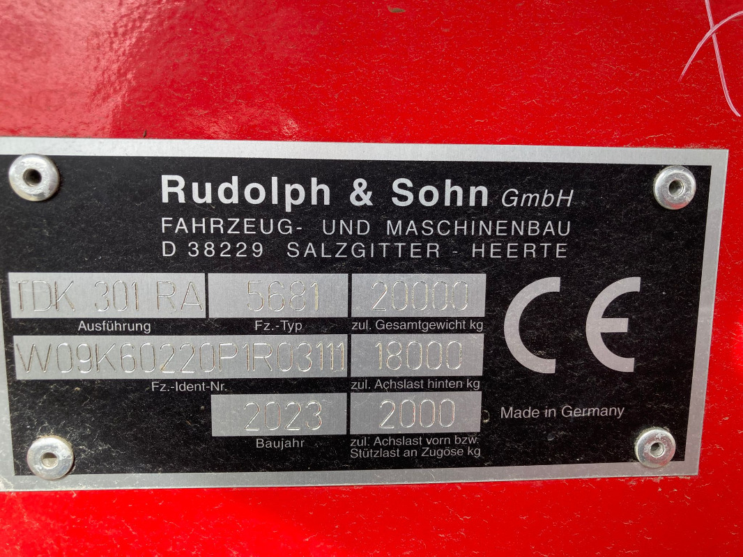 Rudolph TDK 301 RA - Põllutöö tõstuk-järelhaagis/ Kallur: pilt 4 Rudolph TDK 301 RA - Põllutöö tõstuk-järelhaagis/ Kallur: pilt 4