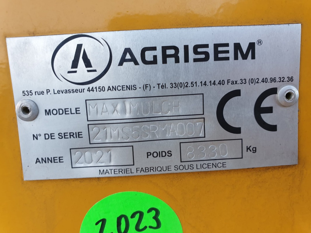 Agrisem MAXIMULCH - Kultivaator: pilt 2 Agrisem MAXIMULCH - Kultivaator: pilt 2