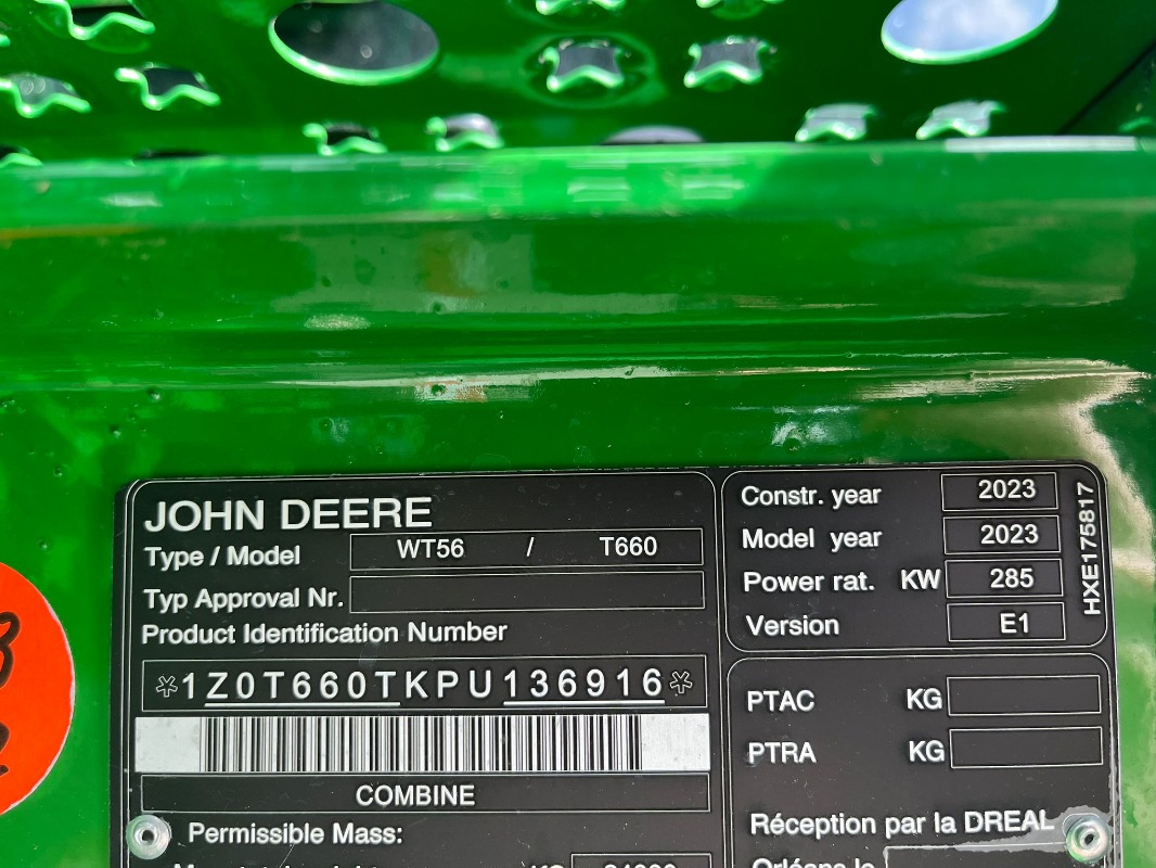 John Deere T660 - Kombain: pilt 5 John Deere T660 - Kombain: pilt 5